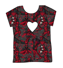 Load image into Gallery viewer, Merc With a Mouth Cambria Heart Back Tee