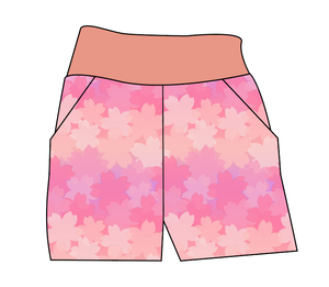 Cherry Blossom Ombre Basic Joggers And Jogger Shorts