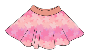 Cherry Blossom Ombre Circle Skirt