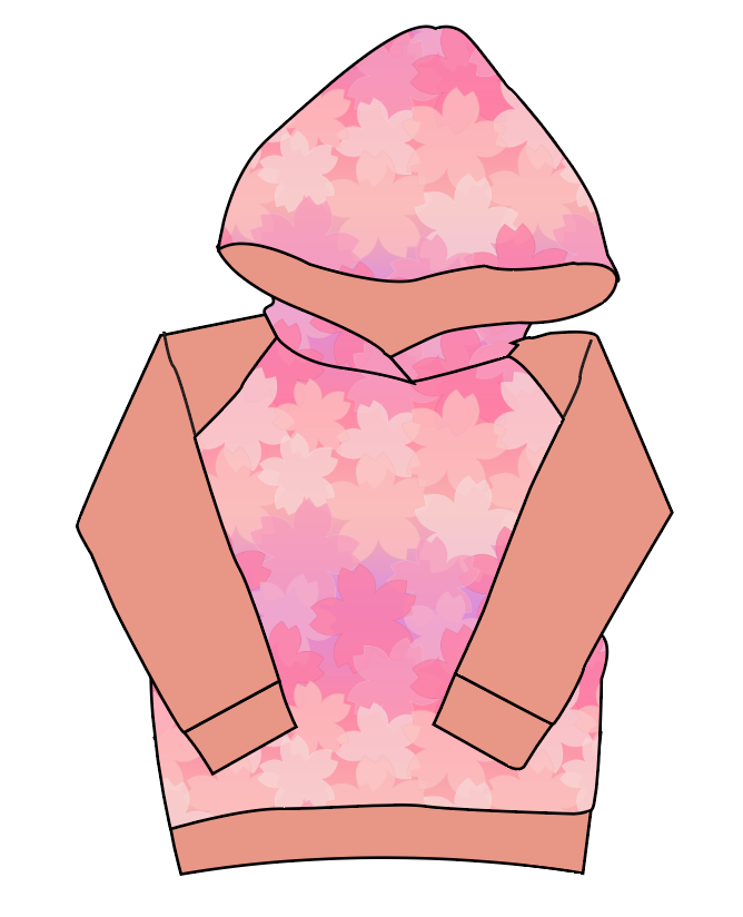 Cherry Blossom Ombre Classic Hoodie (or Crewneck)