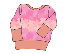 Load image into Gallery viewer, Cherry Blossom Ombre Grow With Me Hoodie (or Crewneck)