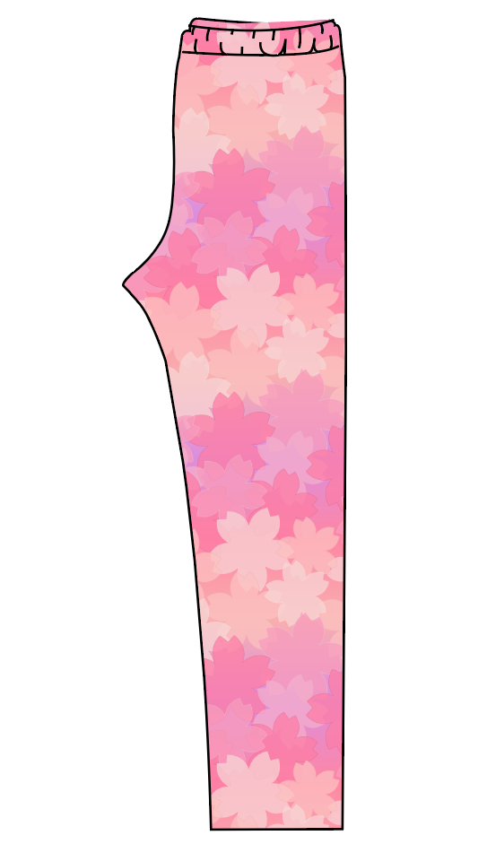 Cherry Blossom Ombre Ladies' Lounge Leggings