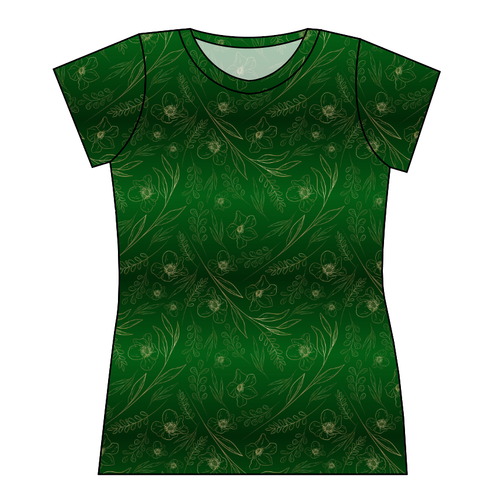 Fiona Floral Ladies' Basic Tee