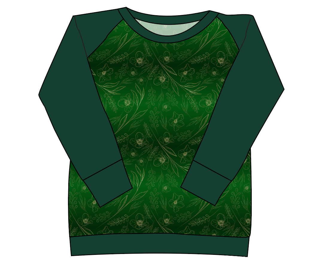 Fiona Floral Ladies' Classic Crewneck