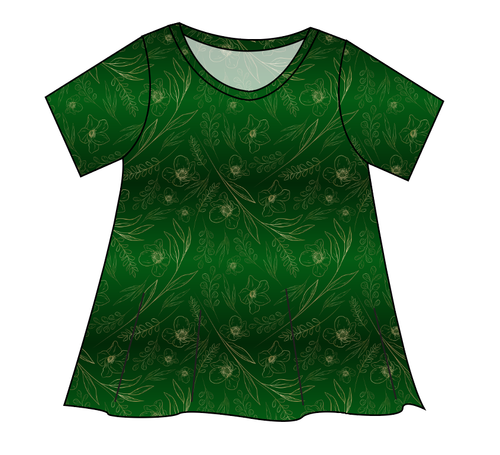 Fiona Floral Ladies' Swing Tee