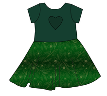 Load image into Gallery viewer, Fiona Floral Molly Heart Back Twirly Dress