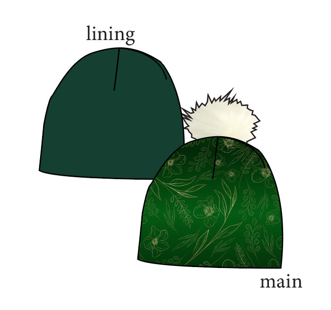 Fiona Floral Slouchy Beanie (Reversible!)