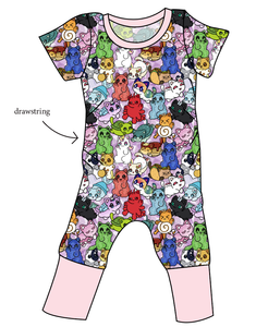 Meow Mates Grow With Me Pants And Shorts Romper