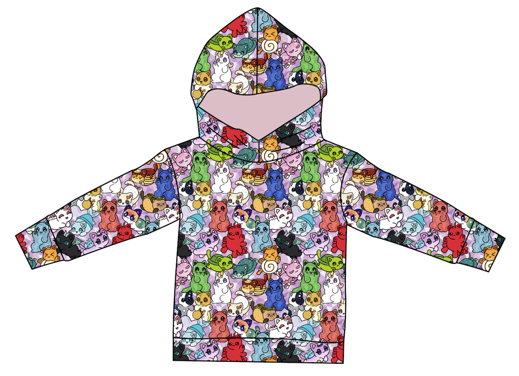 Meow Mates Ladies Oversized Hoodie