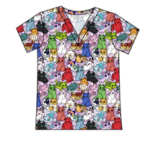 Load image into Gallery viewer, Meow Mates Ladies&#39; Slouchy V-Neck Tee