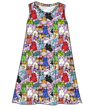 Load image into Gallery viewer, Meow Mates Ladies&#39; Swing Dress