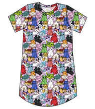 Load image into Gallery viewer, Meow Mates Ladies&#39; T-Shirt Dress