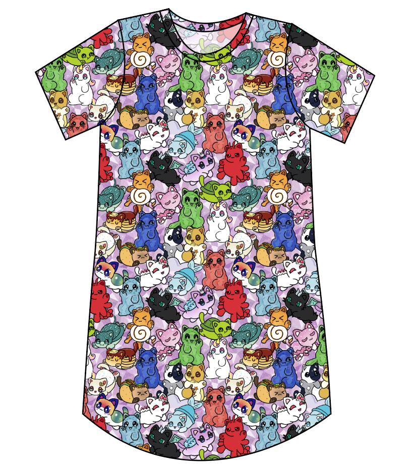 Meow Mates Ladies' T-Shirt Dress