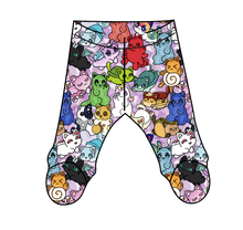 Load image into Gallery viewer, Meow Mates Newborn Footed Pants