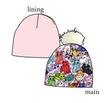 Load image into Gallery viewer, Meow Mates Slouchy Beanie (Reversible!)