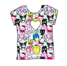 Load image into Gallery viewer, Kitty&#39;s Crew Cambria Heart Back Tee