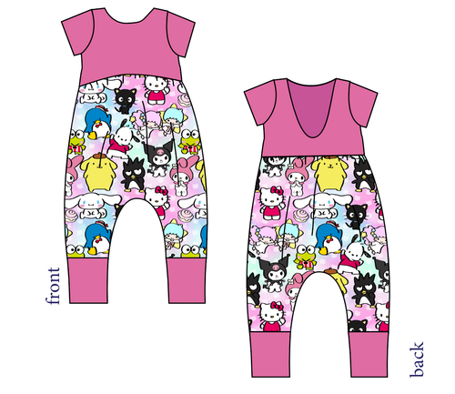 Kitty's Crew Low Back Romper and Bubble Romper