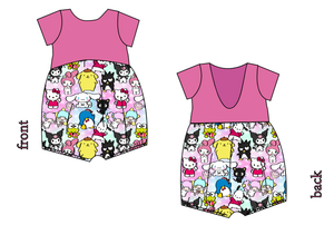 Kitty's Crew Low Back Romper and Bubble Romper