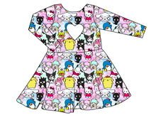 Load image into Gallery viewer, Kitty&#39;s Crew Molly Heart Back Twirly Dress