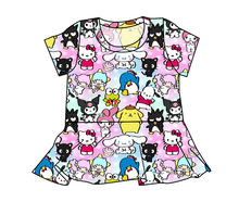 Load image into Gallery viewer, Kitty&#39;s Crew Peplum Top