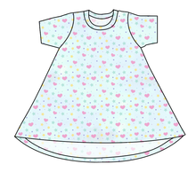 Load image into Gallery viewer, Cutesy Shapes Basic T-Shirt Dress