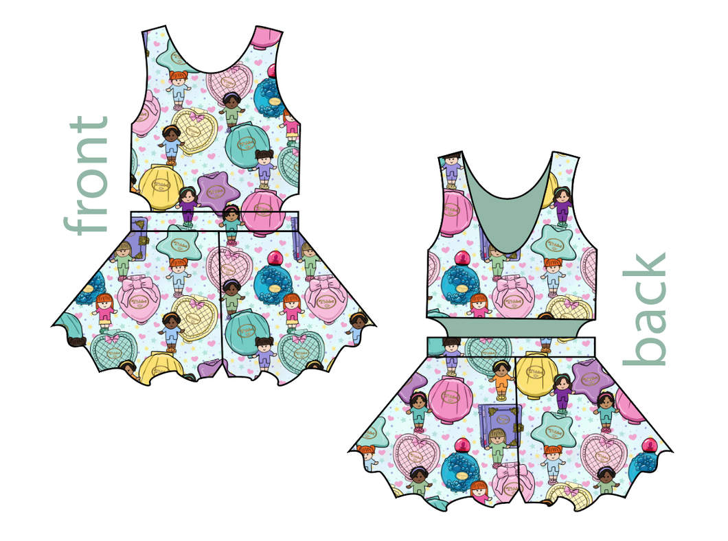 Polly Dolly Kids Playsuit