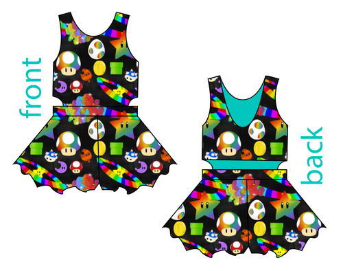 Rainbow Road Kids Playsuit