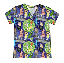 Load image into Gallery viewer, Wubba Lubba Dub Dub Ladies&#39; Slouchy V-Neck Tee