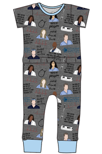 Grey's Anatomy Bennett Pants and Shorts Length T-Shirt Romper