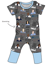 Load image into Gallery viewer, Grey&#39;s Anatomy Grow With Me Pants And Shorts Romper