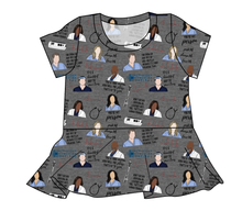 Load image into Gallery viewer, Grey&#39;s Anatomy Ladies&#39; Peplum Top