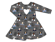 Load image into Gallery viewer, Grey&#39;s Anatomy Molly Heart Back Twirly Dress