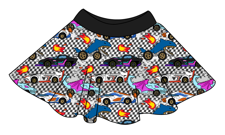 Racing Friends Circle Skirt