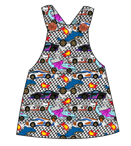 Racing Friends Skirt-Alls