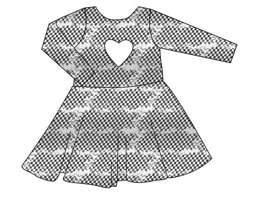 Starting Line Molly Heart Back Twirly Dress