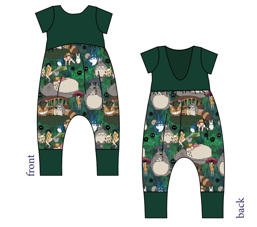 King Of The Forest Low Back Romper and Bubble Romper