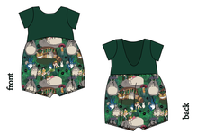 Load image into Gallery viewer, King Of The Forest Low Back Romper and Bubble Romper