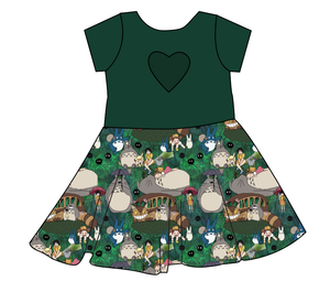 King Of The Forest Molly Heart Back Twirly Dress