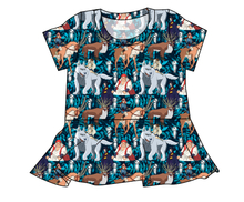 Load image into Gallery viewer, Forest Spirits Ladies&#39; Peplum Top