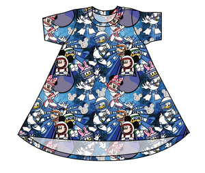 Space Mickey Basic T-Shirt Dress