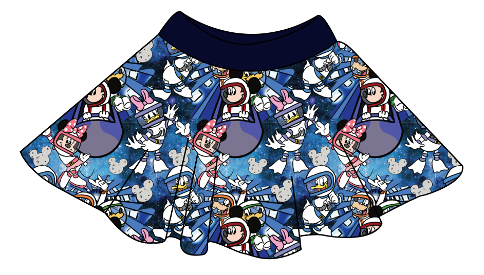 Space Mickey Circle Skirt