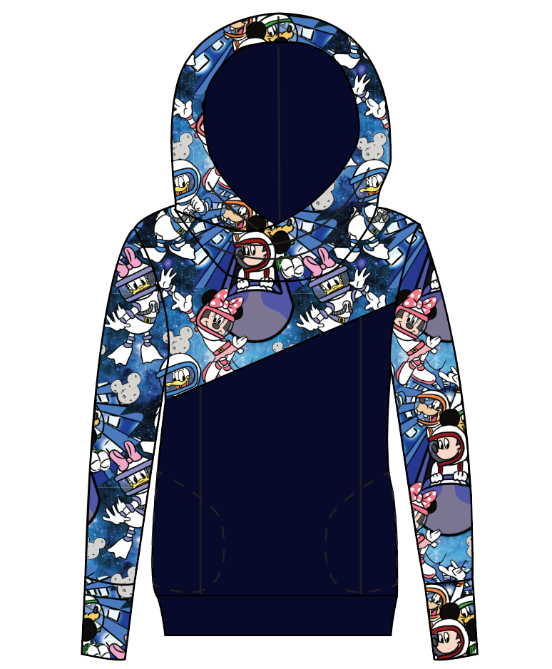 Space Mickey Ladies Hoodie