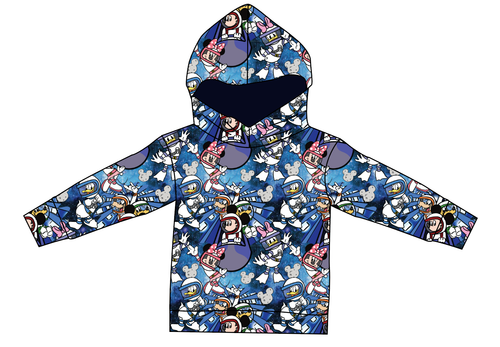 Space Mickey Ladies Oversized Hoodie