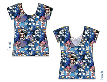 Load image into Gallery viewer, Space Mickey Ladies&#39; Low Back Ballerina Tee