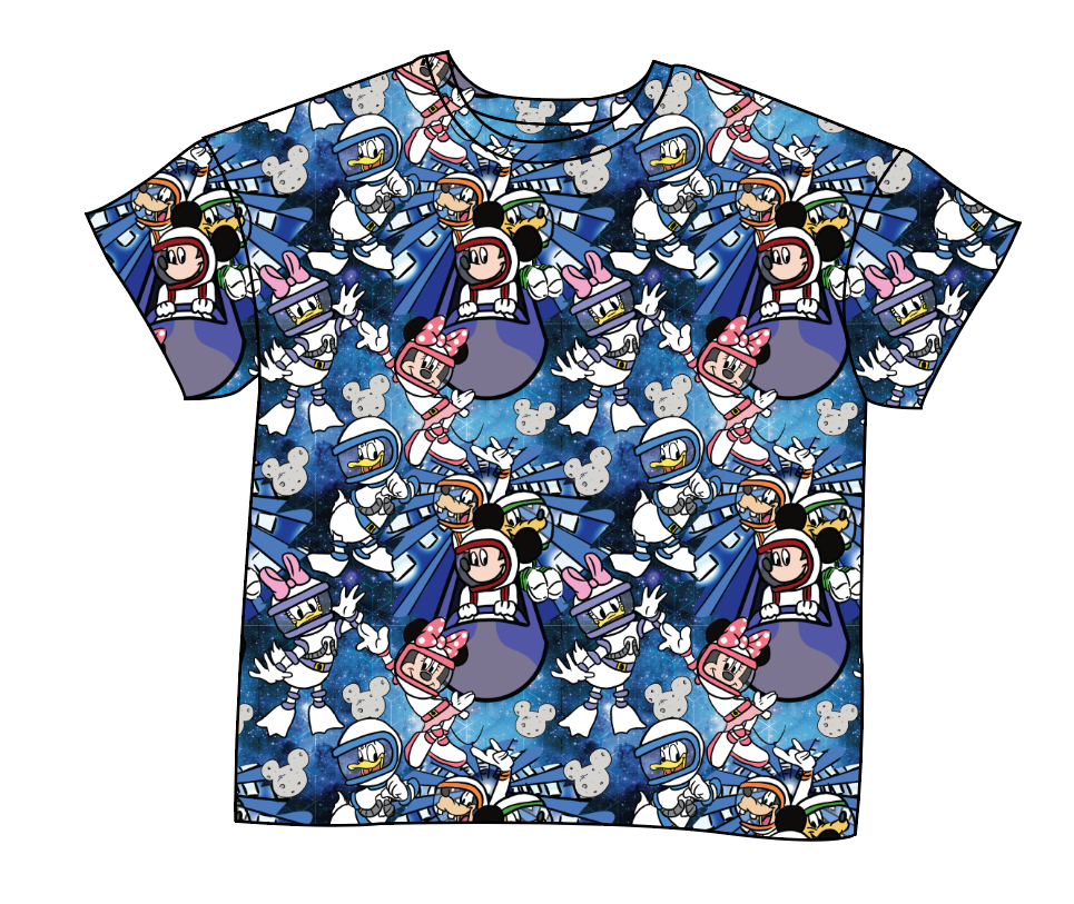 Space Mickey Ladies' Oversized Tee