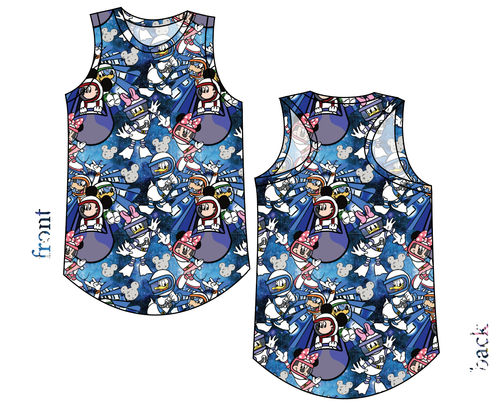 Space Mickey Ladies' Summer Tank