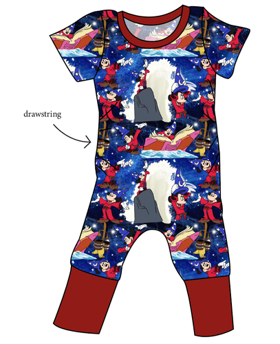 Sorcerers Apprentice Grow With Me Pants And Shorts Romper