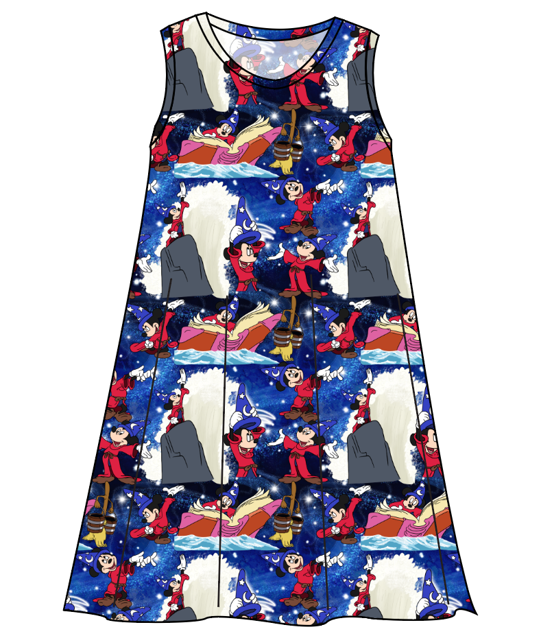 Sorcerers Apprentice Ladies' Swing Dress