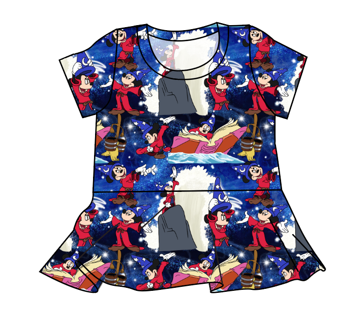 Sorcerers Apprentice Peplum Top