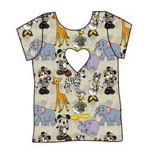 Load image into Gallery viewer, Safari Friends Cambria Heart Back Tee